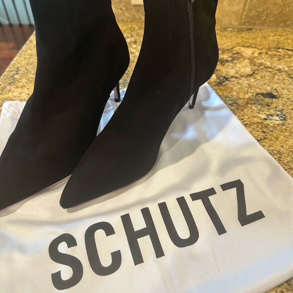 Schutz Black Women's Boots